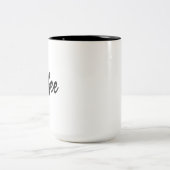 Kaffee Zweifarbige Tasse (Mittel)