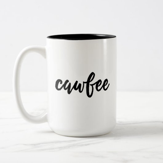 Kaffee Zweifarbige Tasse (Links)