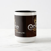 Kaffee Zweifarbige Tasse (Mittel)