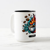 Kaffee Zweifarbige Tasse (Vorderseite Links)