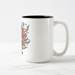 Kaffee Zweifarbige Tasse