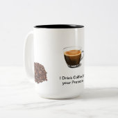 Kaffee Zweifarbige Tasse (Vorderseite Links)