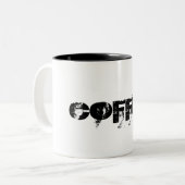 Kaffee Zweifarbige Tasse (Vorderseite Links)