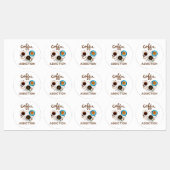 Kaffeeabhängigkeit Etiketten (Blatt)