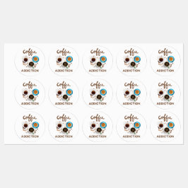 Kaffeeabhängigkeit Etiketten