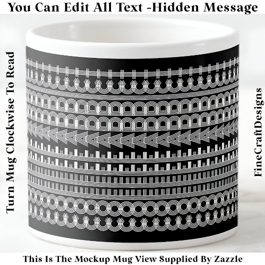 Kaffeeaddict Versteckte Nachricht Funny Novelty 11 Espressotasse