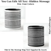 Kaffeeaddict Versteckte Nachricht Funny Novelty 11 Tasse