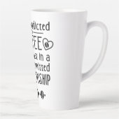 Kaffeeaddicts, Funny Coffee Quotes Latte-Tasse Milchtasse (Rechts)