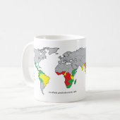 Kaffeeanbauländer Kaffeetasse (Vorderseite Links)