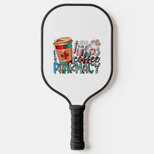 Kaffeeapotheke Pickleball Schläger (Vorderseite)