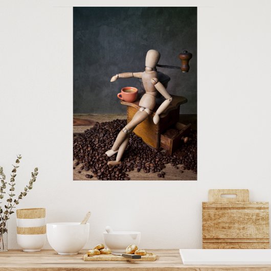 Kaffeearbeiter Poster (Küche)