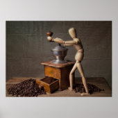 Kaffeearbeiter Poster (Vorne)