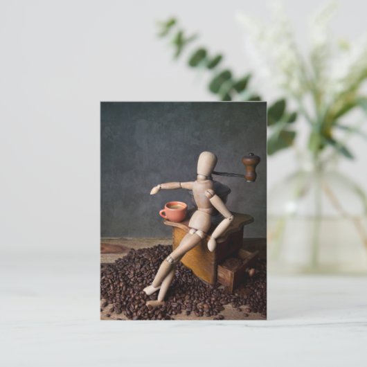 Kaffeearbeiter Postkarte (Stehend Vorderseite)