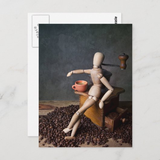 Kaffeearbeiter Postkarte (Vorne/Hinten)