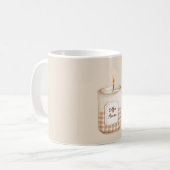 Kaffeearoma-Cream-Karodekerze Kaffeetasse (Vorderseite Links)