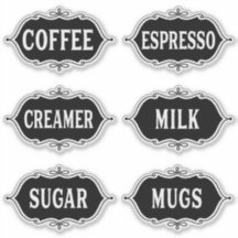 Kaffeeaufkleber