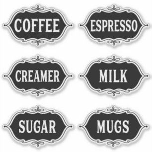 Kaffeeaufkleber Aufkleber