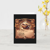 Kaffeeaufkleber Karte (Gelbe Blume)