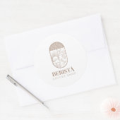 Kaffeeaufkleber Runder Aufkleber (Umschlag)