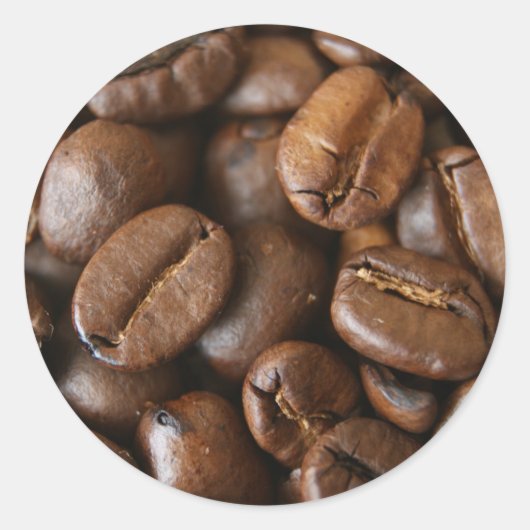 Kaffeeaufkleber Runder Aufkleber (Vorderseite)