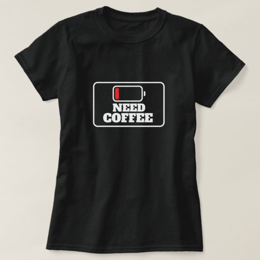 Kaffeeaufladen T-Shirt (Design vorne)