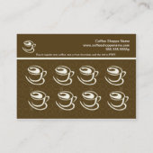 Kaffeeautomaten Treuekarte (Rückseite)