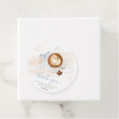 Kaffeebabyparty brodelt Bow Geschenkanhänger (Beispiel)