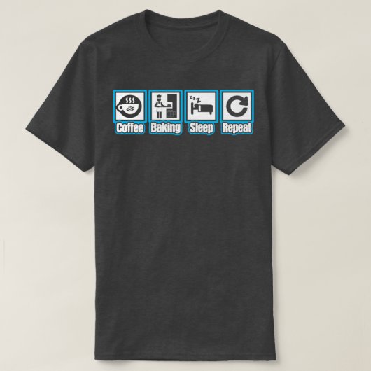 Kaffeeback-Wiederholung T-Shirt (Design vorne)