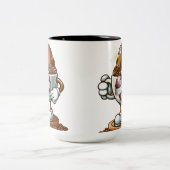 Kaffeeban und Herz der Liebe Kaffeekochen Tasse (Mittel)