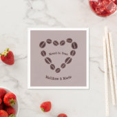 Kaffeebankherz Serviette (Beispiel)
