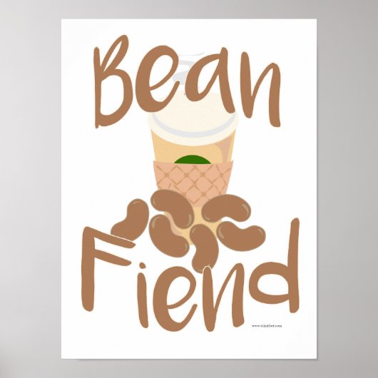 Kaffeebar Funny Beverage Slogan Kunst Poster (Vorne)
