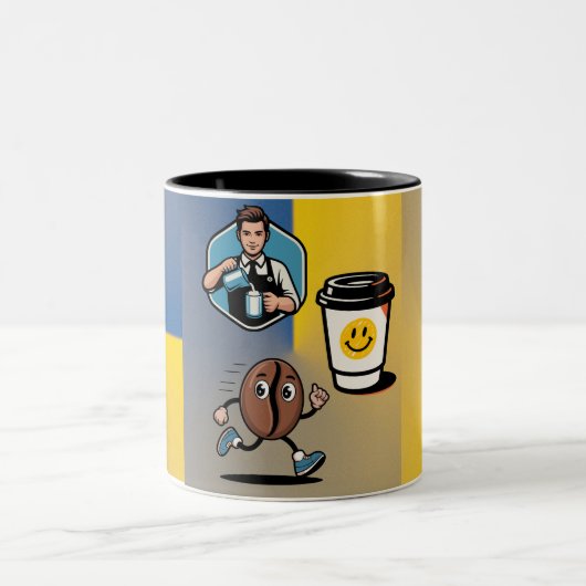 Kaffeebasiertes Design Kaffeetasse (Mittel)