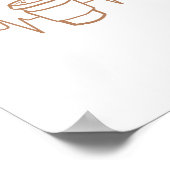 Kaffeebasis, für Kaffeeliebhaber Poster (Ecke)