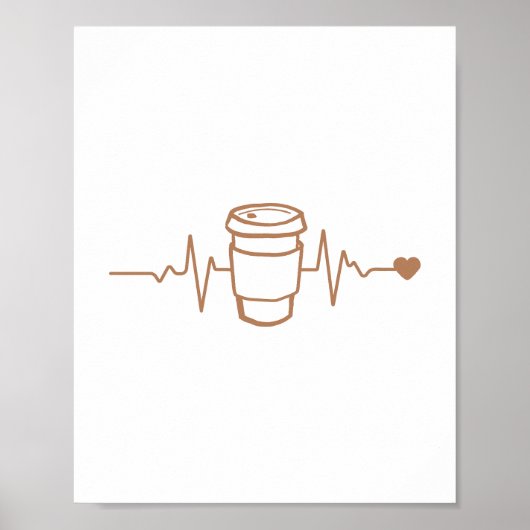 Kaffeebasis, für Kaffeeliebhaber Poster (Vorne)