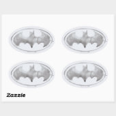 Kaffeebasis Symbol - Grau Ovaler Aufkleber (Blatt)