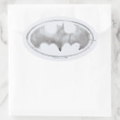 Kaffeebasis Symbol - Grau Ovaler Aufkleber (Tasche)