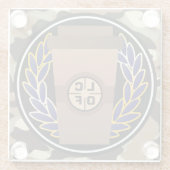 Kaffeebauche - Kaffee Camouflage Untersetzer (Rückseite)