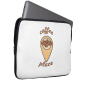 Kaffeebauheft Laptopschutzhülle (Vorne Rechts)