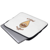 Kaffeebauheft Laptopschutzhülle (Vorne Knopf)