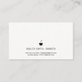 Kaffeebaum | Barista Visitenkarte (Rückseite)