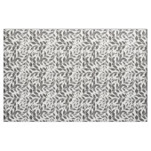 Kaffeebaum Blätter Schwarzes Muster Stoff (Fat Quarter (45,7 x 55,9 cm))