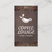 Kaffeebaum | Kaffee-Cup und Bohnen Visitenkarte (Vorderseite)