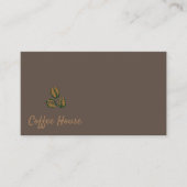 Kaffeebaum | Kaffeebohnen Visitenkarte (Vorderseite)