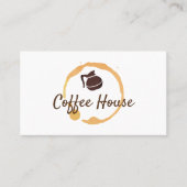 Kaffeebaum | Kaffeekanne | Kaffeestück Visitenkarte (Vorderseite)