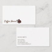 Kaffeebaum | Kaffeekanne Visitenkarte (Vorne/Hinten)