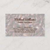 Kaffeebaum | Pocken und Bohnen Visitenkarte (Rückseite)