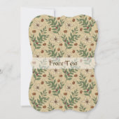 Kaffeebaummuster Einladung (Vorderseite)