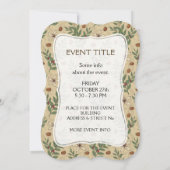 Kaffeebaummuster Einladung (Rückseite)