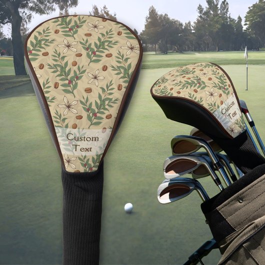 Kaffeebaummuster Golf Headcover