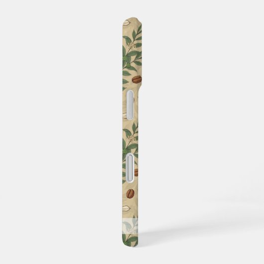 Kaffeebaummuster iPhone 16 Hülle (Rechte Seite)